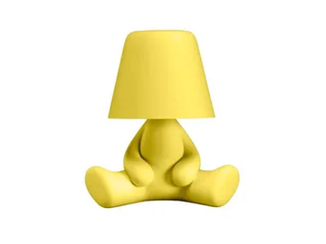 QEEBOO - SWEET BROTHERS_JOE YELLOW - LED cordless rechargeable polycarbonate table lamp by In Stock - view 2